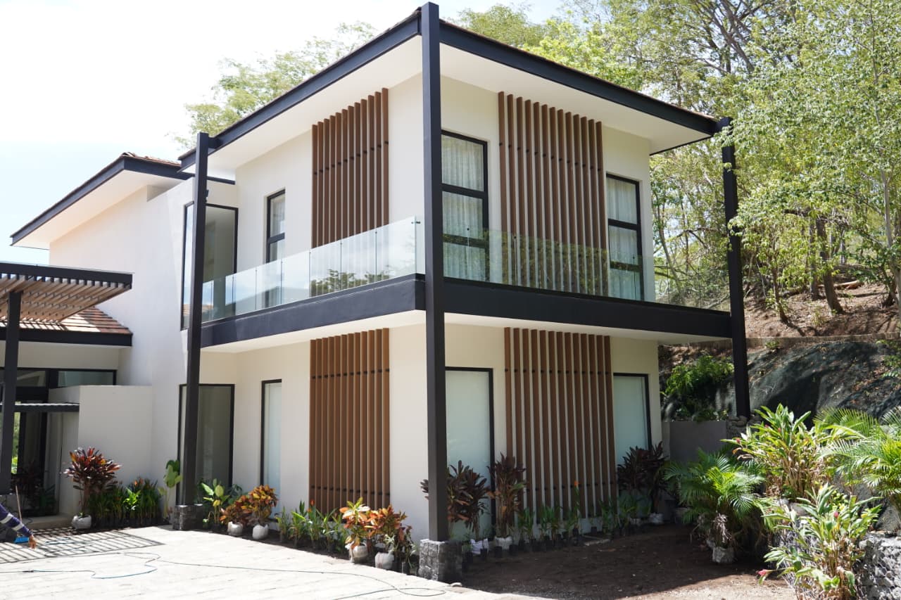 Ceibo 1 gardens under construction, landscape design by CJarq in Reserva Conchal, Costa Rica