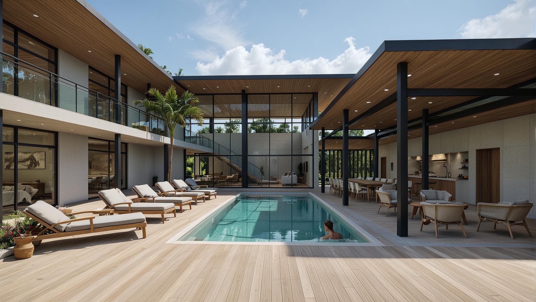 Currie Residence, courtyard home in Hacienda Pinilla, Costa Rica, by CJarq