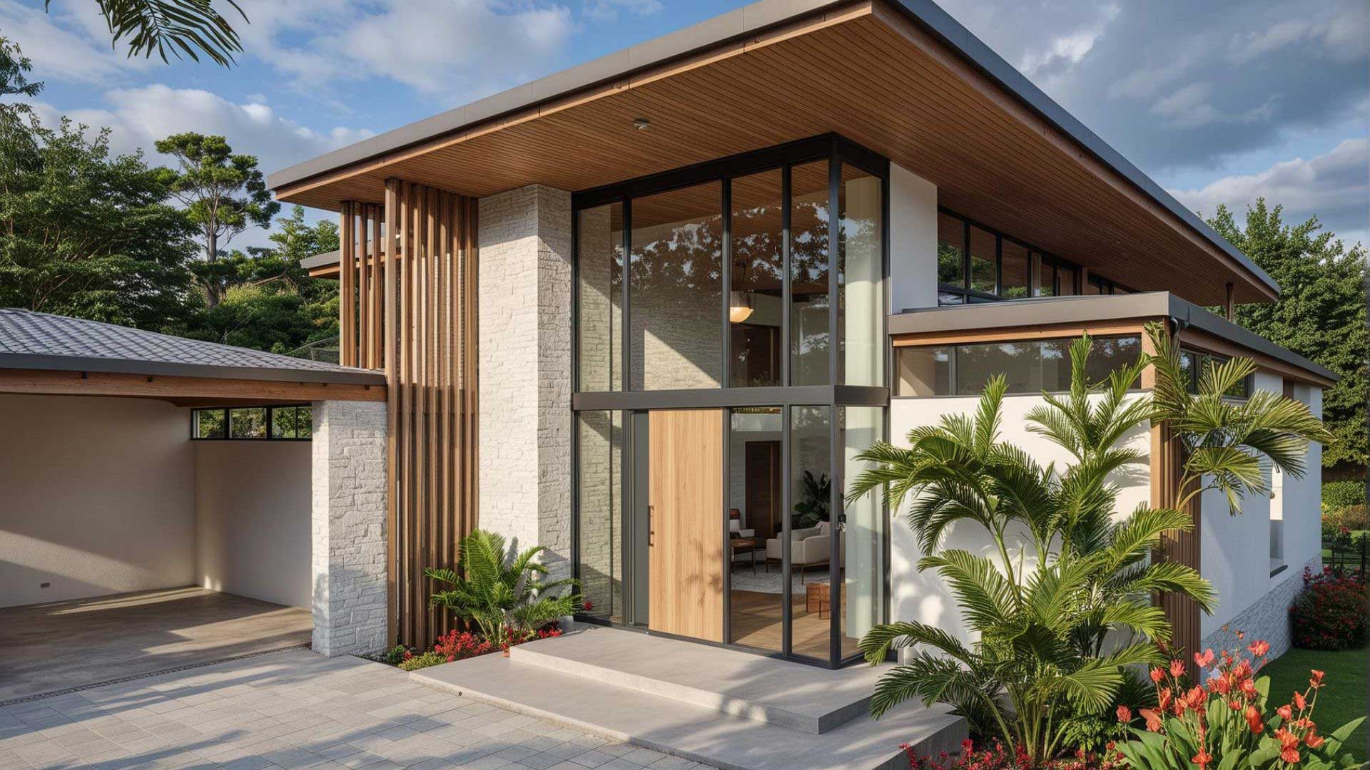 Akari, tropical home under construction in Reserva Conchal, Guanacaste, Costa Rica, by CJarq
