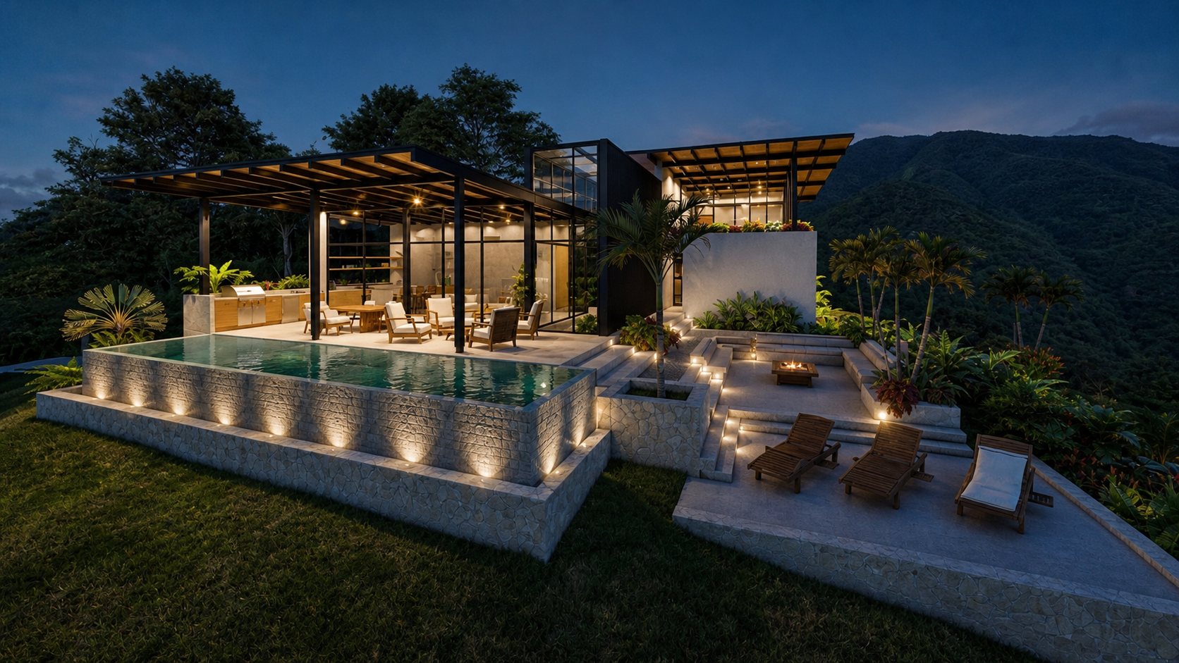 Casa El Sueño, home and landscape in Nuevo Arenal, Costa Rica, by CJarq