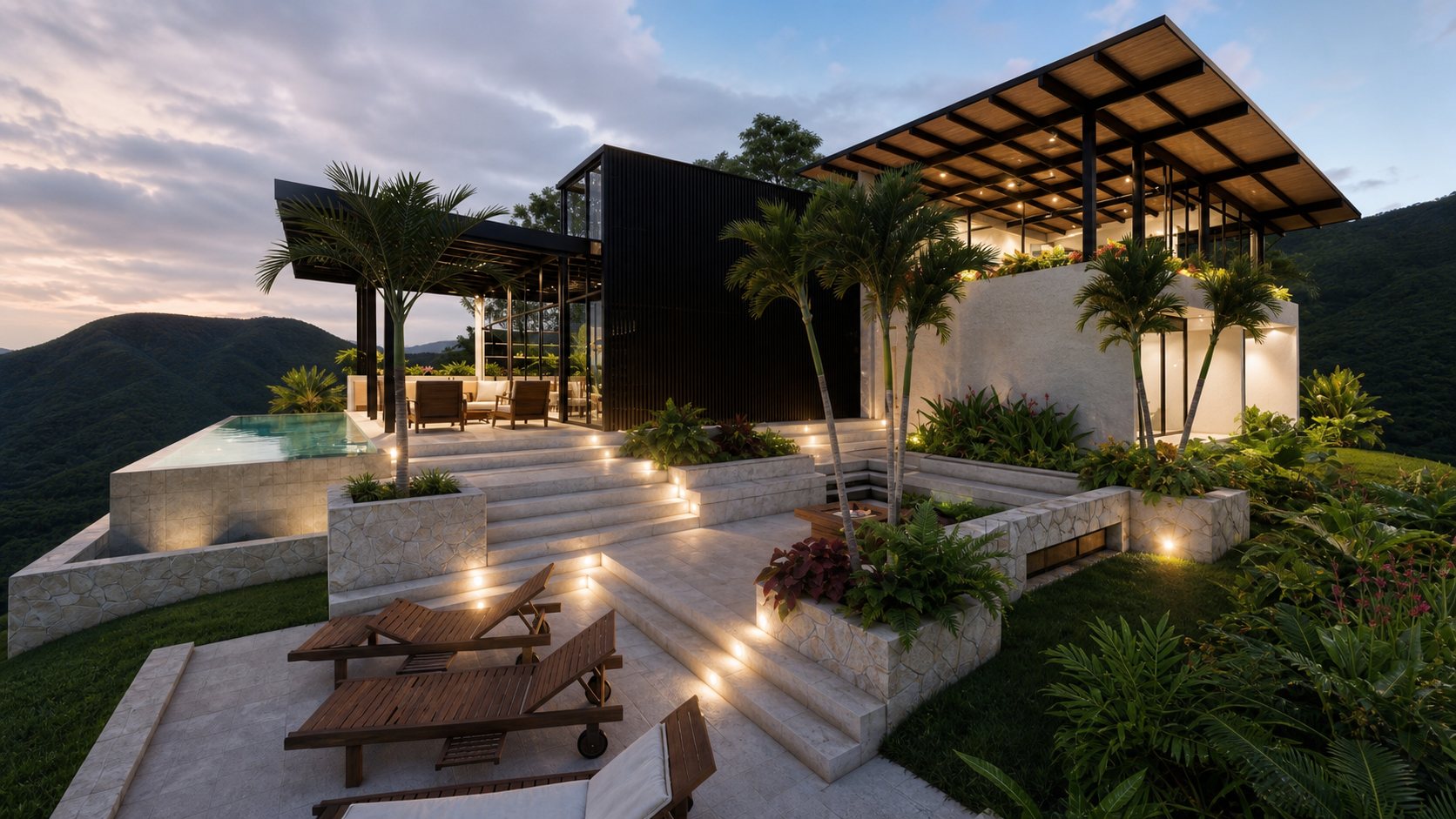Casa El Sueño, home and landscape in Nuevo Arenal, Costa Rica, by CJarq
