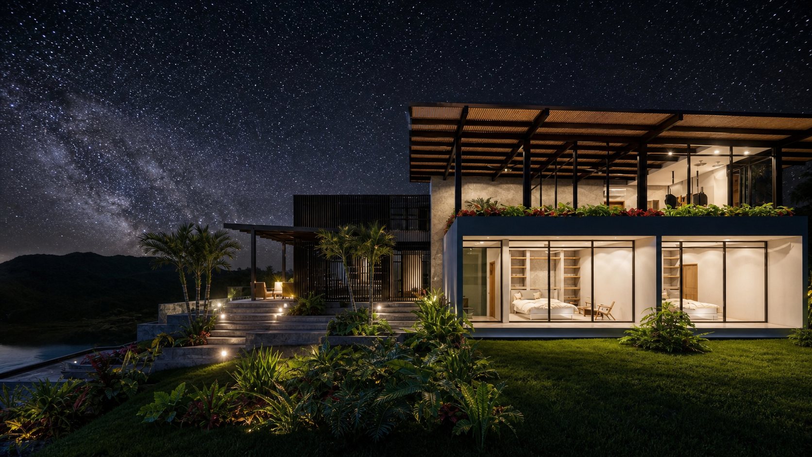 Casa El Sueño, home and landscape in Nuevo Arenal, Costa Rica, by CJarq