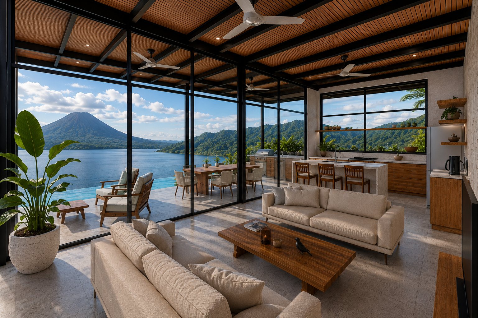 Casa El Sueño, home and landscape in Nuevo Arenal, Costa Rica, by CJarq