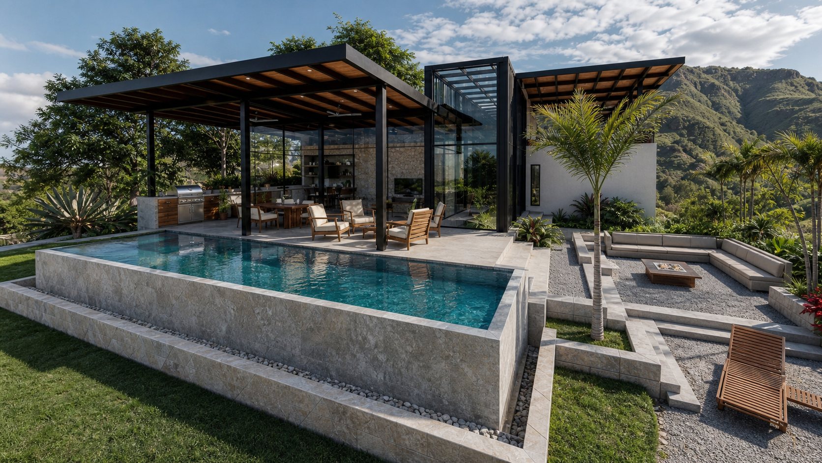 Casa El Sueño, home and landscape in Nuevo Arenal, Costa Rica, by CJarq