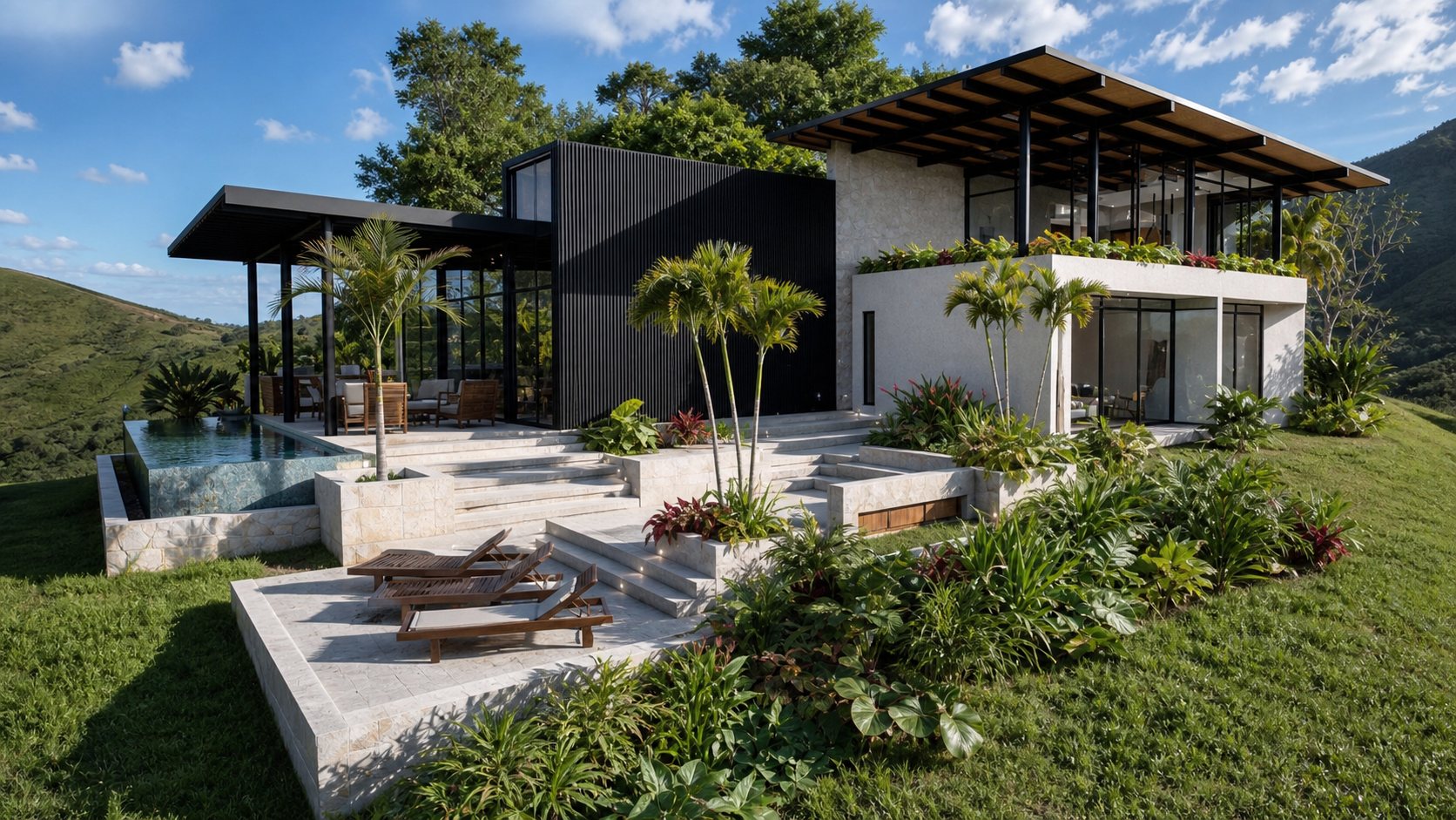 Casa El Sueño, home and landscape in Nuevo Arenal, Costa Rica, by CJarq