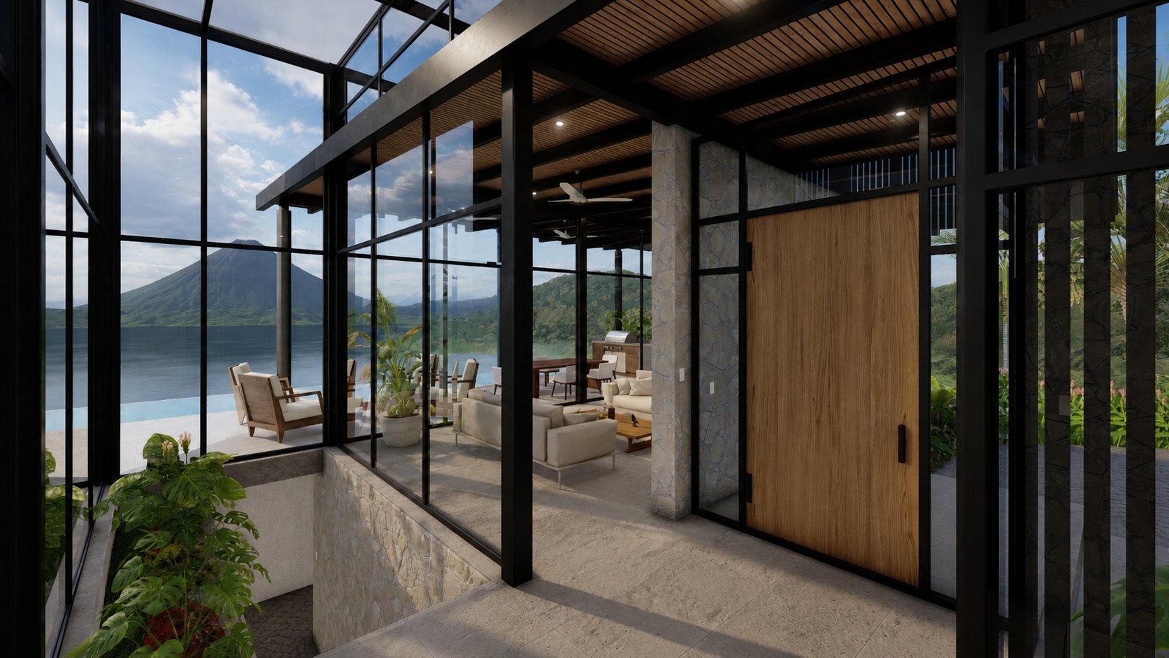 Casa El Sueño, home and landscape in Nuevo Arenal, Costa Rica, by CJarq