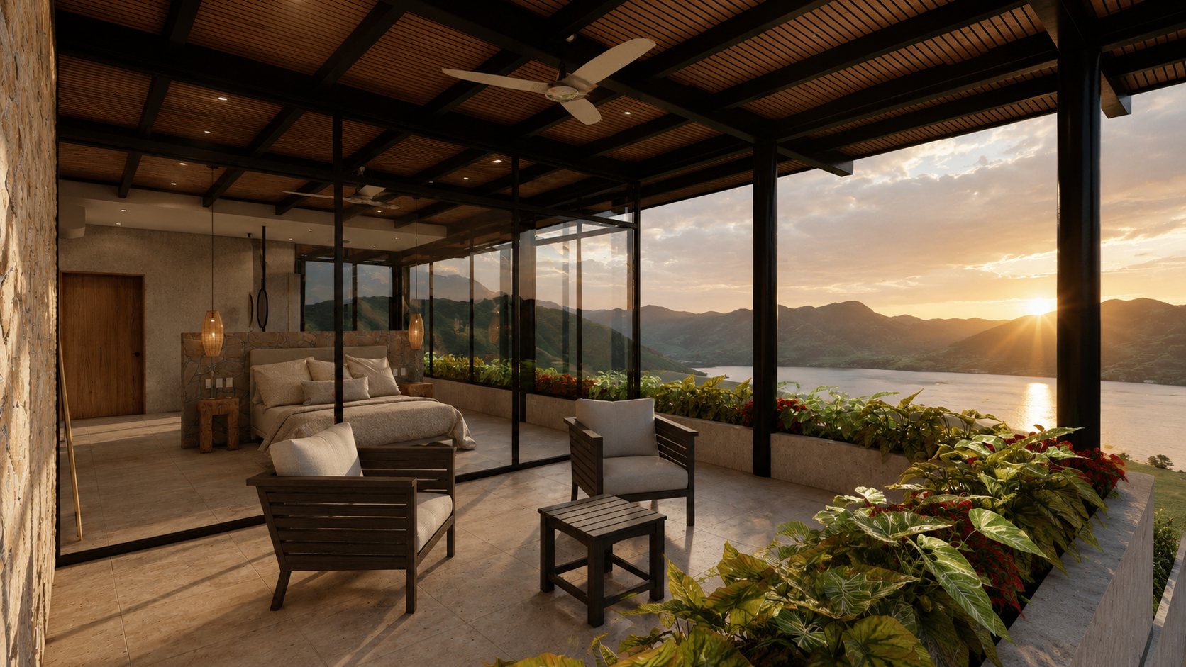 Casa El Sueño, home and landscape in Nuevo Arenal, Costa Rica, by CJarq