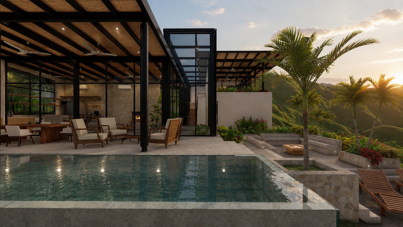 Casa El Sueño, home and landscape in Nuevo Arenal, Costa Rica, by CJarq