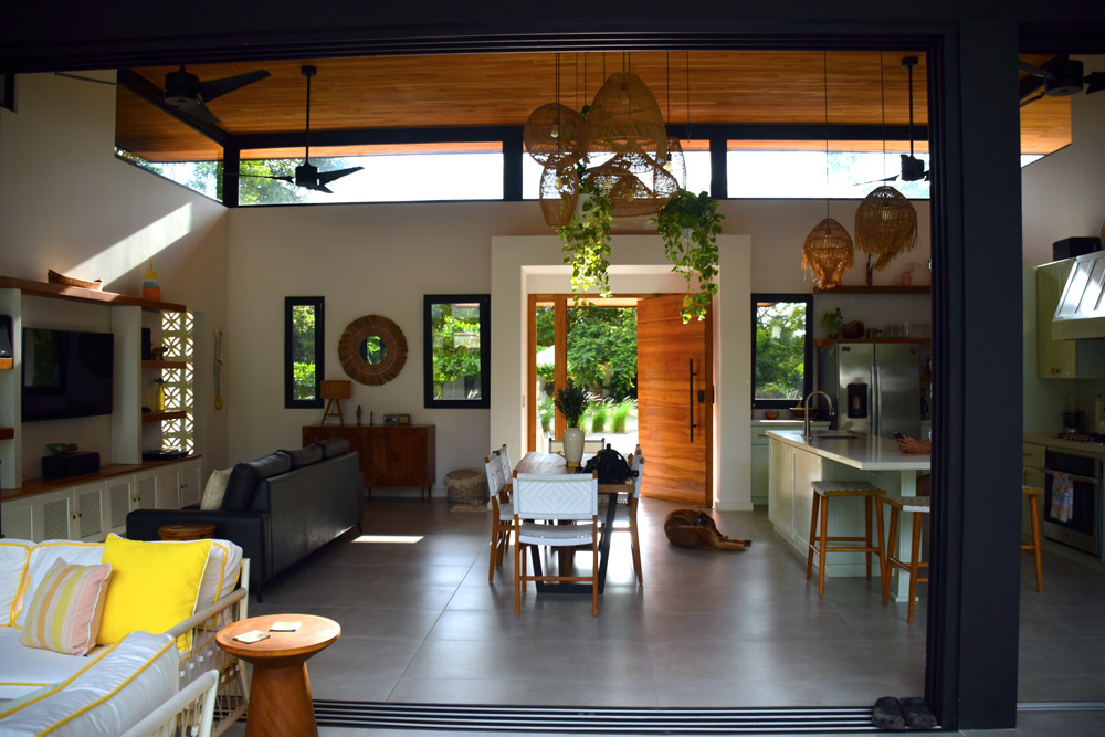 Casa Vida, aerial view of the pool and garden