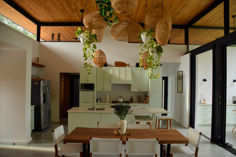 Casa Vida, aerial view of the pool and garden