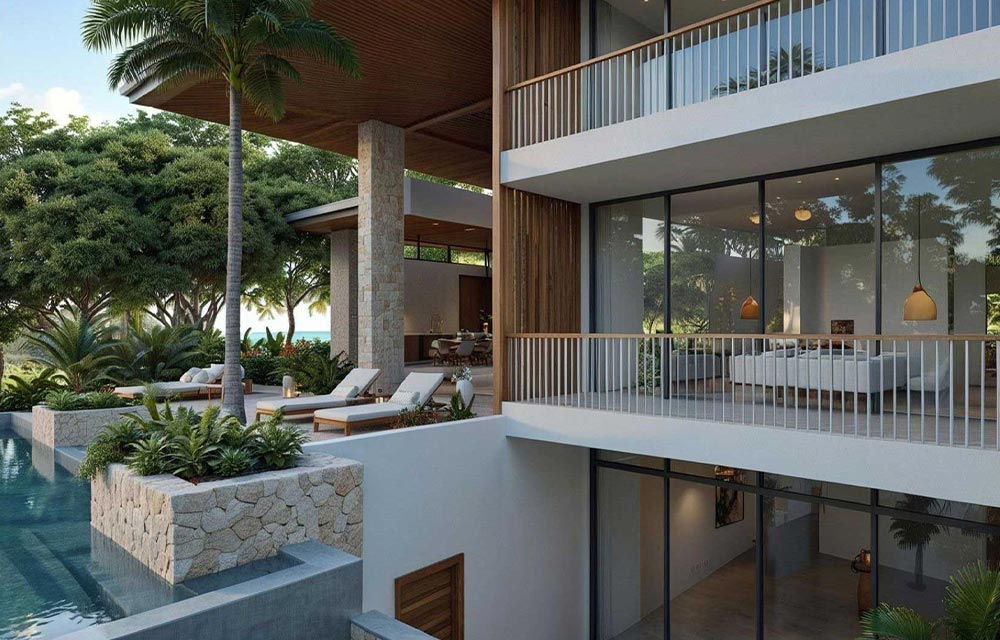 Akari, tropical home under construction in Reserva Conchal, Guanacaste, Costa Rica, by CJarq