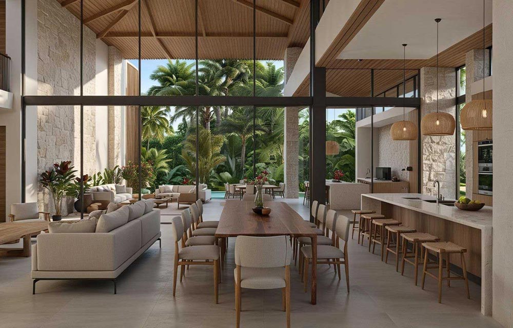 Akari, tropical home under construction in Reserva Conchal, Guanacaste, Costa Rica, by CJarq