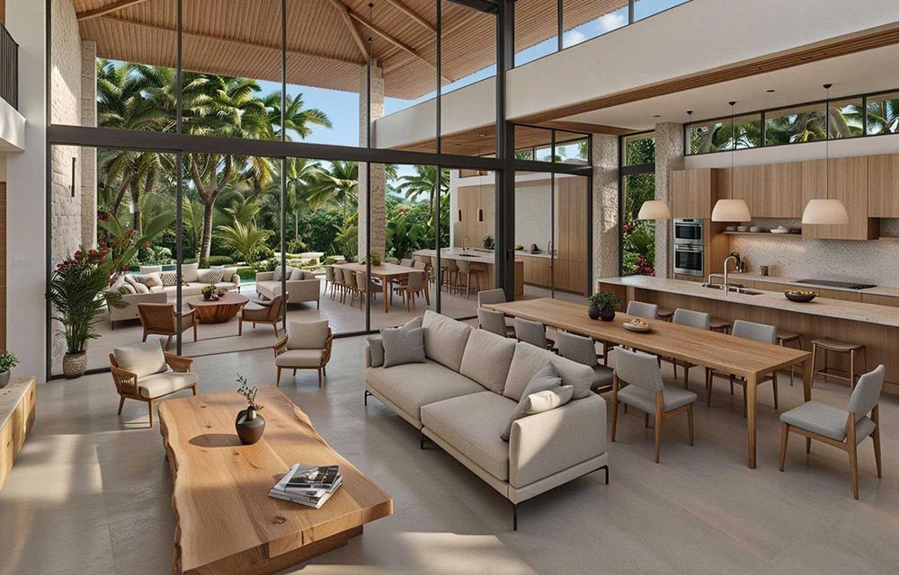 Akari, tropical home under construction in Reserva Conchal, Guanacaste, Costa Rica, by CJarq