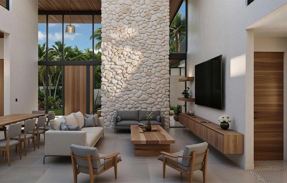 Akari, tropical home under construction in Reserva Conchal, Guanacaste, Costa Rica, by CJarq
