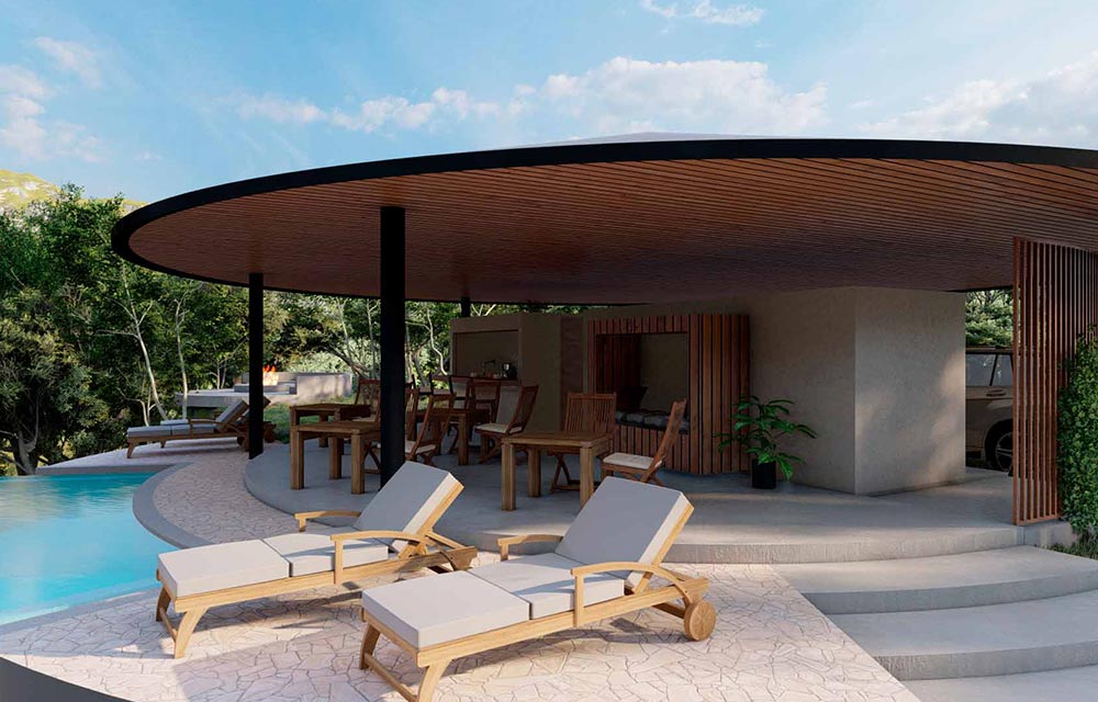 Panacea, yoga retreat pavilion in the mountains of Guanacaste, Costa Rica, by CJarq