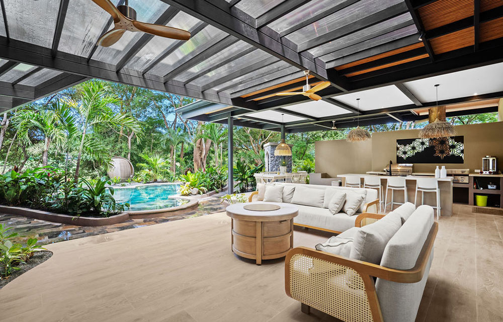 Sakura, family home and garden in Reserva Conchal, Brasilito, Costa Rica, by CJarq