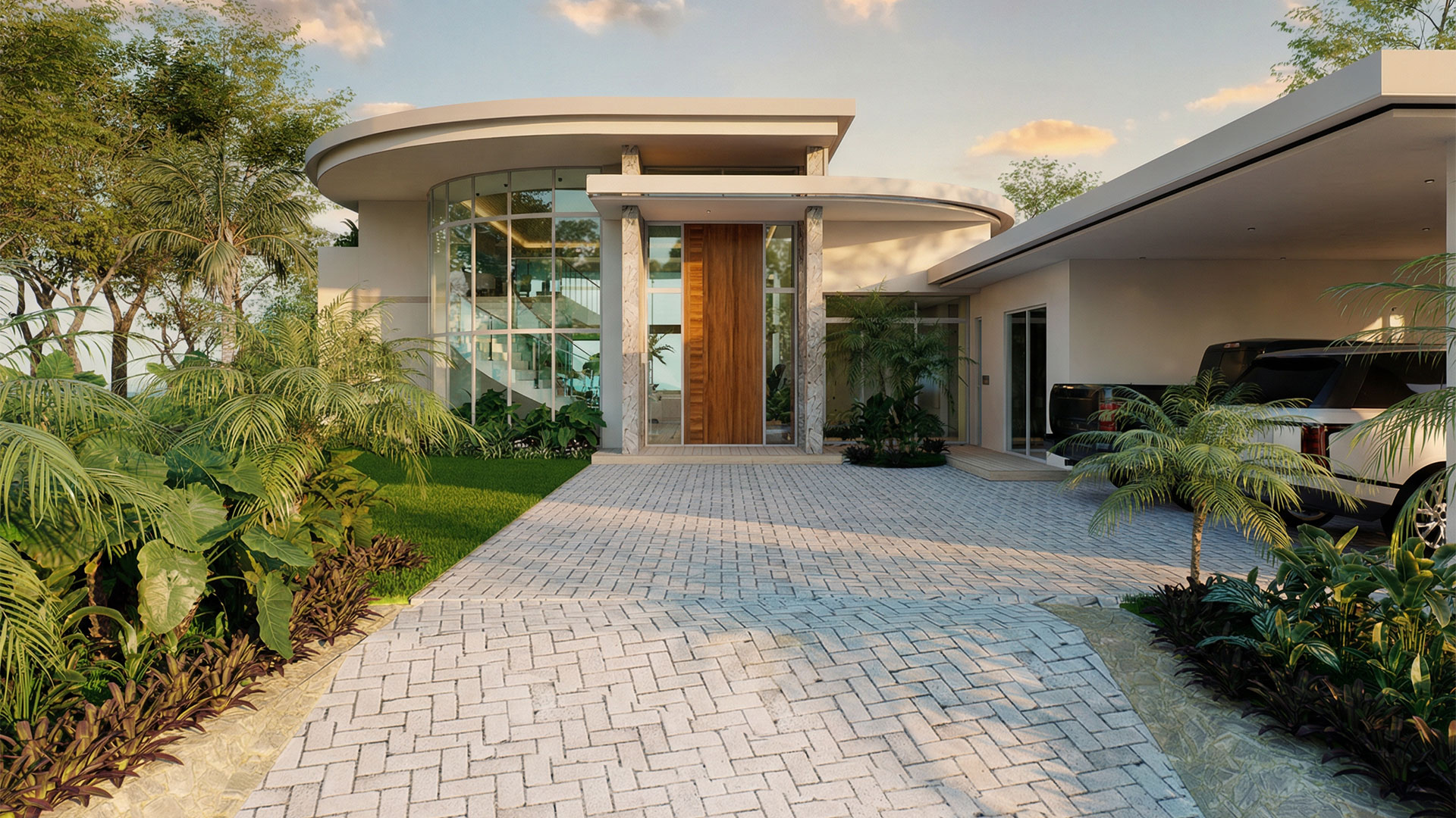 Guayacan, home under construction in Reserva Conchal, Guanacaste, Costa Rica, by CJarq