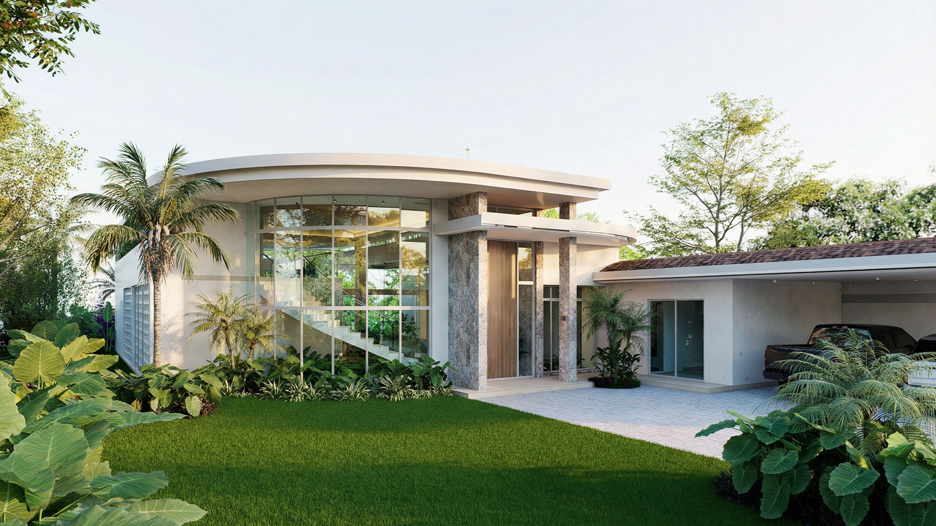 Guayacan, home under construction in Reserva Conchal, Guanacaste, Costa Rica, by CJarq
