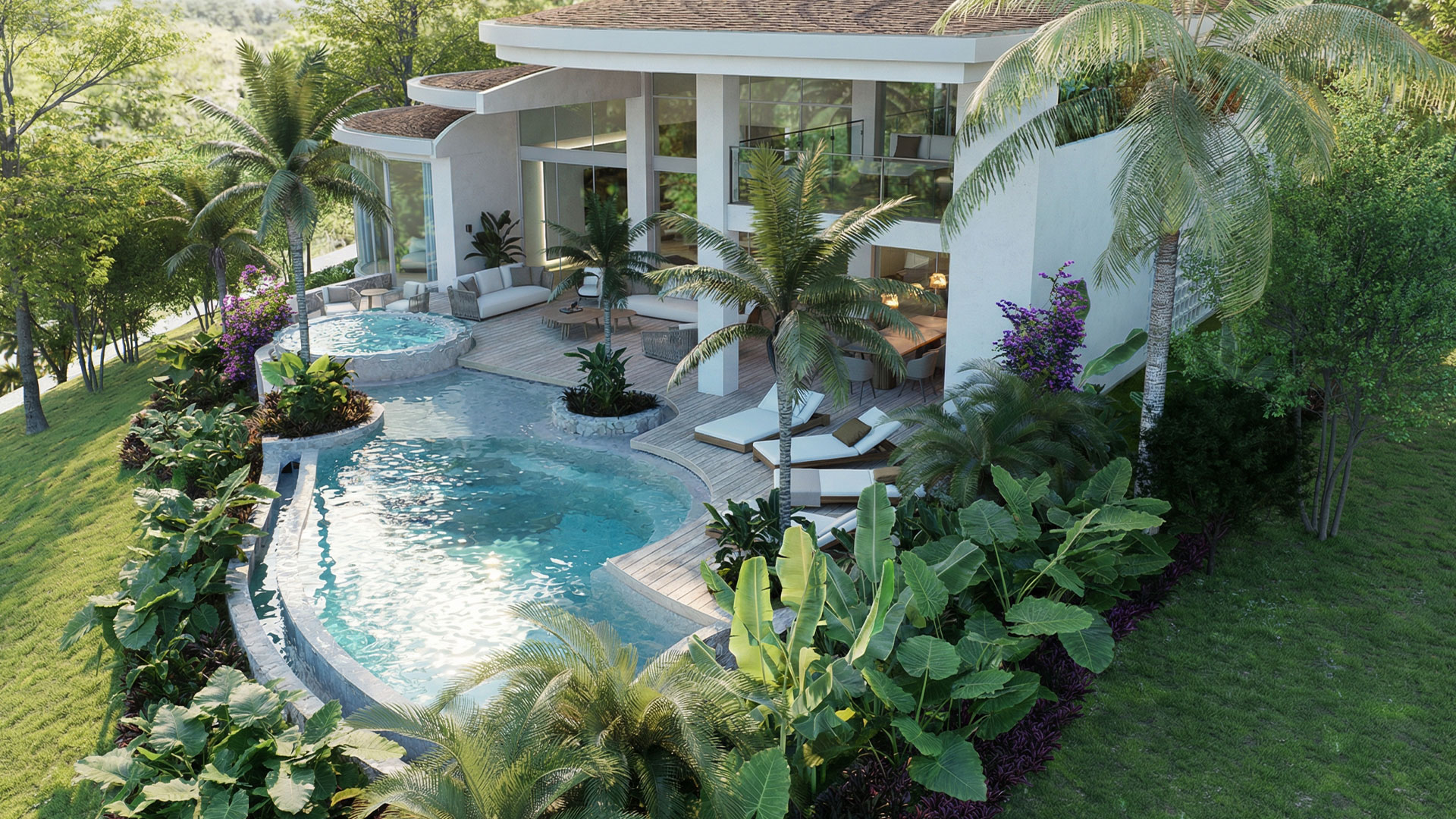 Guayacan, home under construction in Reserva Conchal, Guanacaste, Costa Rica, by CJarq