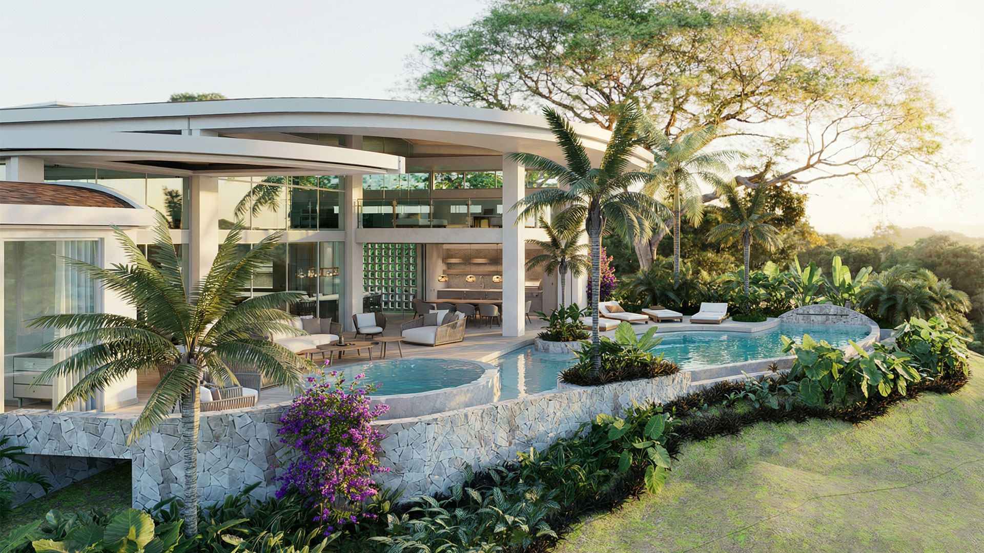 Guayacan, home under construction in Reserva Conchal, Guanacaste, Costa Rica, by CJarq