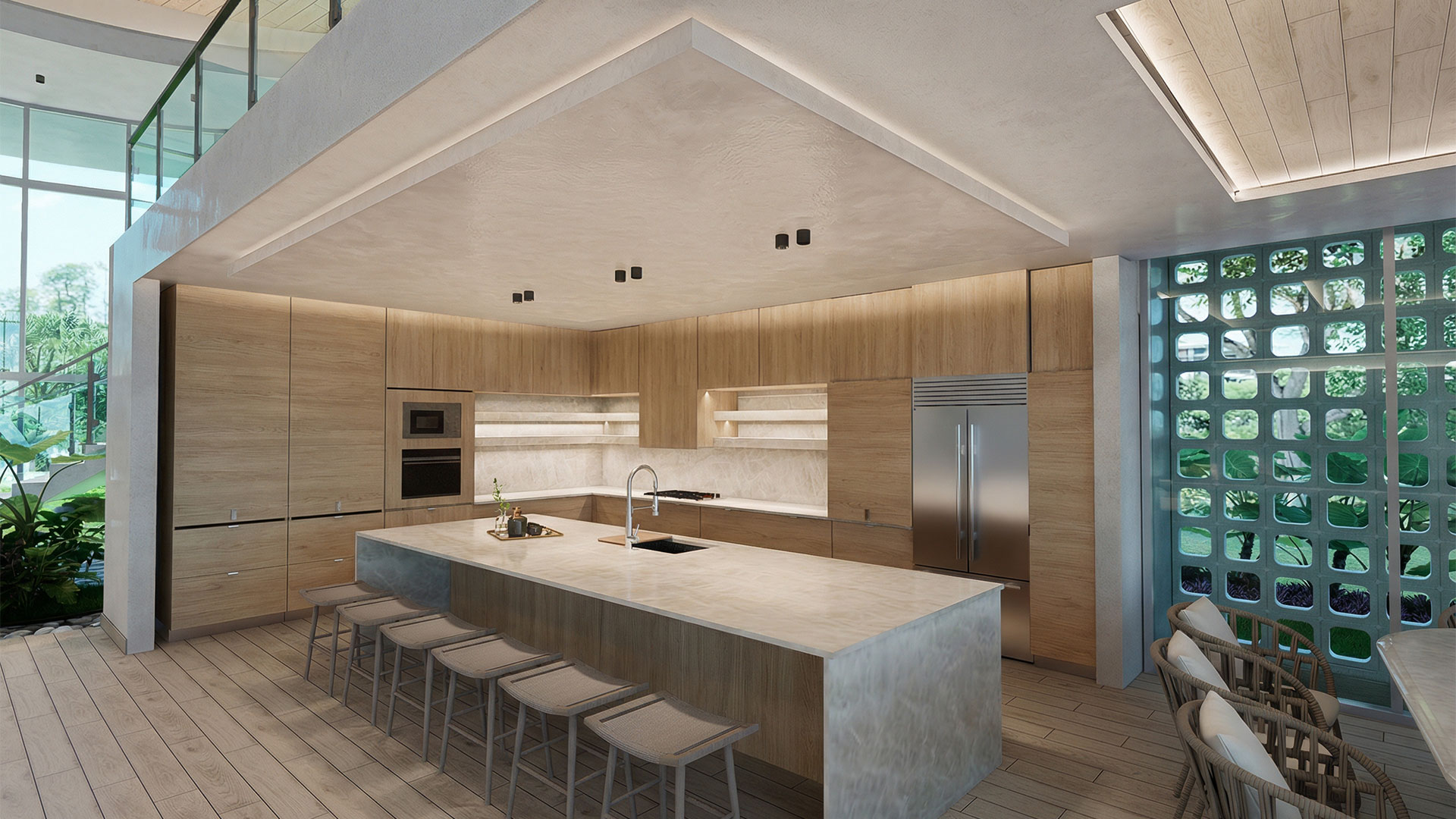 Guayacan, home under construction in Reserva Conchal, Guanacaste, Costa Rica, by CJarq